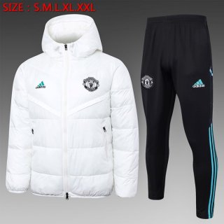 Piumino Manchester United Set Completo 2024 2025 Bianco Piumino Manchester United Set Completo 2024 2025 Bianco