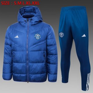 Piumino Manchester United Set Completo 2024 2025 Blu Piumino Manchester United Set Completo 2024 2025 Blu