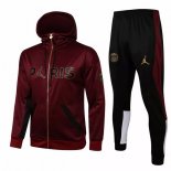 Felpa Cappuccio Paris Saint Germain 2021 2022 Borgona Nero