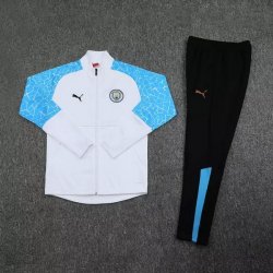 Felpa Manchester City 2020 2021 Blu Bianco