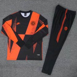 Felpa Chelsea Nero Arancione 2019 2020