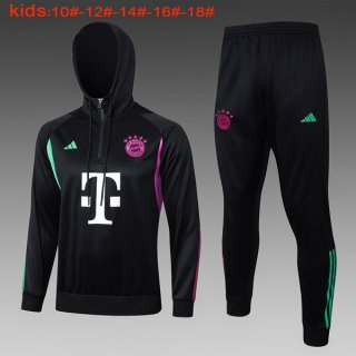 Bambino Felpa Cappuccio Bayern Monaco 2024 Nero 2 Bambino Felpa Cappuccio Bayern Monaco 2024 Nero 2