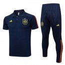 Polo Spagna Set Completo 2023 2024 Blu