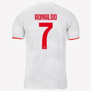 Maglia Juventus NO.7 Ronaldo Away 2019 2020 Grigio Bianco Maglia Juventus NO.7 Ronaldo Away 2019 2020 Grigio Bianco