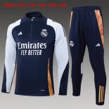 Bambino Felpa Allenamento Real Madrid 2024 2025 Blu 5