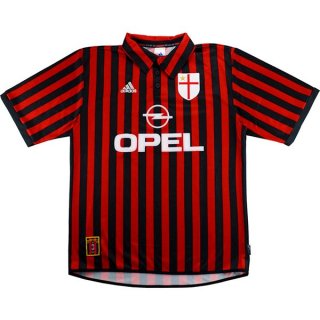 Thailandia Maglia AC Milan Home Retro 1999 2000 Rosso Thailandia Maglia AC Milan Home Retro 1999 2000 Rosso