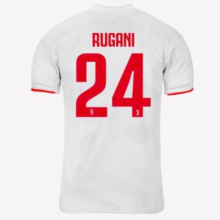 Maglia Juventus NO.24 Rugani Away 2019 2020 Grigio Bianco Maglia Juventus NO.24 Rugani Away 2019 2020 Grigio Bianco