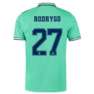 Maglia Real Madrid NO.27 Rodrygo Terza 2019 2020 Verde Maglia Real Madrid NO.27 Rodrygo Terza 2019 2020 Verde