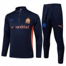 Felpa Allenamento Marseille 2024 2025 Blu 2