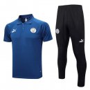 Polo Manchester City Set Completo 2023 2024 Blu Nero