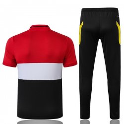 Polo Manchester United Set Completo 2019 2020 Rosso Bianco Nero