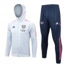 Felpa Cappuccio Arsenal 2023 2024 Grigio Blu