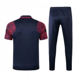 Polo Set Completo Paris Saint Germain 2020 2021 Nero Rosso