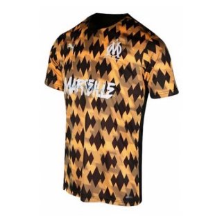 Thailandia Maglia Marseille Influence Black Orange Thailandia Maglia Marseille Influence Black Orange