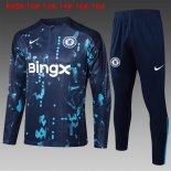Bambino Felpa Allenamento Chelsea 2024 2025 Blu 2