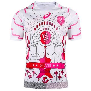 Thailandia Maglia Stade Français Paris Away 2017 2018 Bianco Thailandia Maglia Stade Français Paris Away 2017 2018 Bianco
