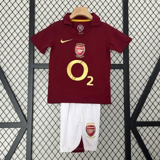 Maglia Arsenal Home Retro Bambino 2005 2006 Maglia Arsenal Home Retro Bambino 2005 2006