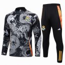 Felpa Allenamento Real Madrid 2024 2025 Nero Grigio 5