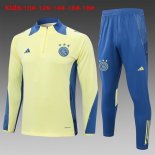 Bambino Felpa Allenamento Ajax 2024 2025 Giallo 3
