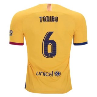 Maglia Barcellona NO.6 Todibo Away 2019 2020 Giallo Maglia Barcellona NO.6 Todibo Away 2019 2020 Giallo