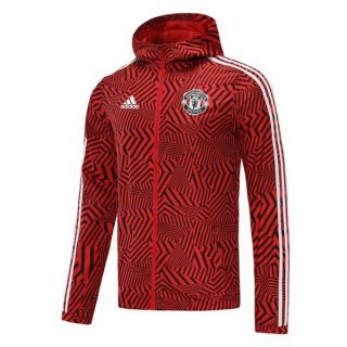 Giacca a vento Manchester United 2021 2022 Rosso Bianco Giacca a vento Manchester United 2021 2022 Rosso Bianco