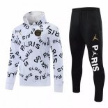 Felpa Cappuccio Paris Saint Germain 2021 2022 Bianco Nero