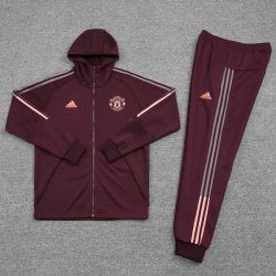 Felpa Cappuccio Manchester United 2020 2021 Borgogna