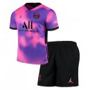 Maglia Paris Saint Germain 4ª Bambino 2020 2021 Porpora