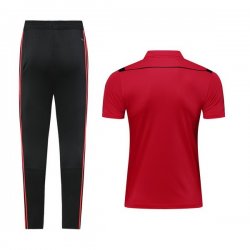 Polo Set Completo Manchester United 2019 2020 Borgogna Nero