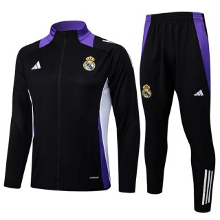 Giacca Real Madrid 2025 2026 Nero Porpora Giacca Real Madrid 2025 2026 Nero Porpora