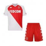 Maglia As Monaco Home Bambino 2020 2021 Bianco Rosso
