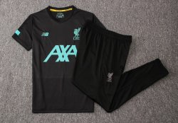 Maglia di Formazione Liverpool Set Completo 2019 2020 Verde Nero