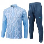 Felpa Allenamento Manchester City 2024 2025 Blu