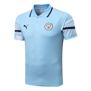 Polo Manchester City 2022 2023 Blu Polo Manchester City 2022 2023 Blu