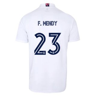 Maglia Real Madrid Home NO.23 F. Mendy 2020 2021 Bianco Maglia Real Madrid Home NO.23 F. Mendy 2020 2021 Bianco