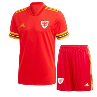 Maglia Galles Home Bambino 2020 Rosso Maglia Galles Home Bambino 2020 Rosso
