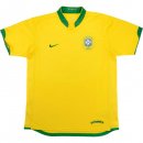 Thailandia Maglia Brasile Replica Home Retro 2006 Giallo