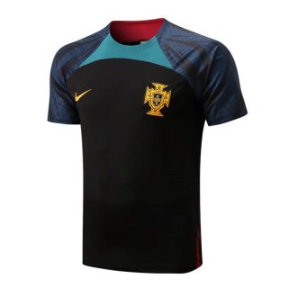 Maglia Formazione Portogallo 2022 2023 Nero Blu Maglia Formazione Portogallo 2022 2023 Nero Blu