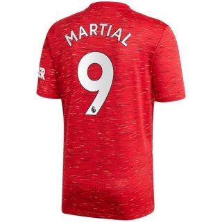 Maglia Manchester United NO.9 Martial Home 2020 2021 Rosso Maglia Manchester United NO.9 Martial Home 2020 2021 Rosso