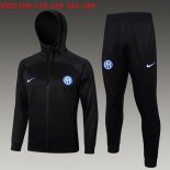 Bambino Felpa Cappuccio Inter Milan 2024 2025 Nero