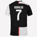 Maglia Juventus NO.7 Ronaldo Home 2019 2020 Bianco Nero
