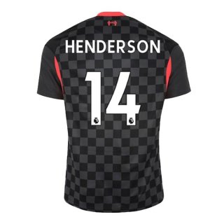 Maglia Liverpool NO.14 Henderson Terza 2020 2021 Nero Maglia Liverpool NO.14 Henderson Terza 2020 2021 Nero