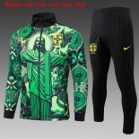 Bambino Giacca Brasile 2024 2025 Verde