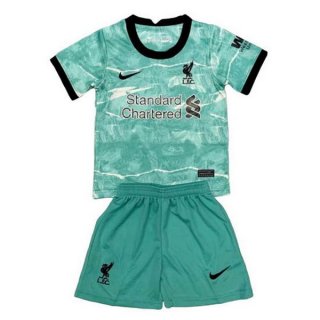 Maglia Liverpool Away Bambino 2020 2021 Verde Maglia Liverpool Away Bambino 2020 2021 Verde