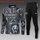 Bambino Maglia Training Arsenal 2024 2025 Nero Bianco