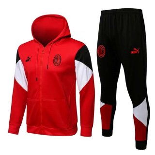 Felpa Cappuccio AC Milan 2022 Rosso Nero Felpa Cappuccio AC Milan 2022 Rosso Nero