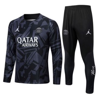 Felpa PSG 2022 2023 Nero Grigio Felpa PSG 2022 2023 Nero Grigio