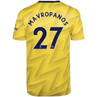 Maglia Arsenal NO.27 Mavropanos Away 2019 2020 Giallo Maglia Arsenal NO.27 Mavropanos Away 2019 2020 Giallo