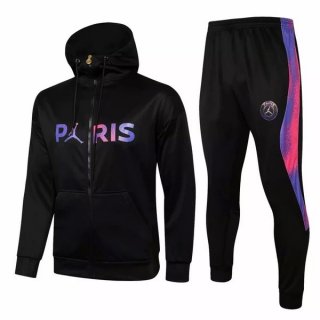 Felpa Cappuccio Paris Saint Germain 2021 2022 Nero Porpora Felpa Cappuccio Paris Saint Germain 2021 2022 Nero Porpora