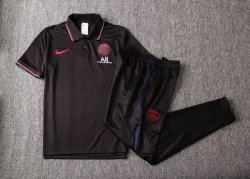 Polo Paris Saint Germain Set Completo 2019 2020 Rosso Nero Bianco